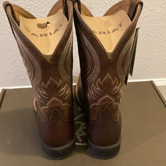 Brand new never been worn Ariat safety toe boots with original box.